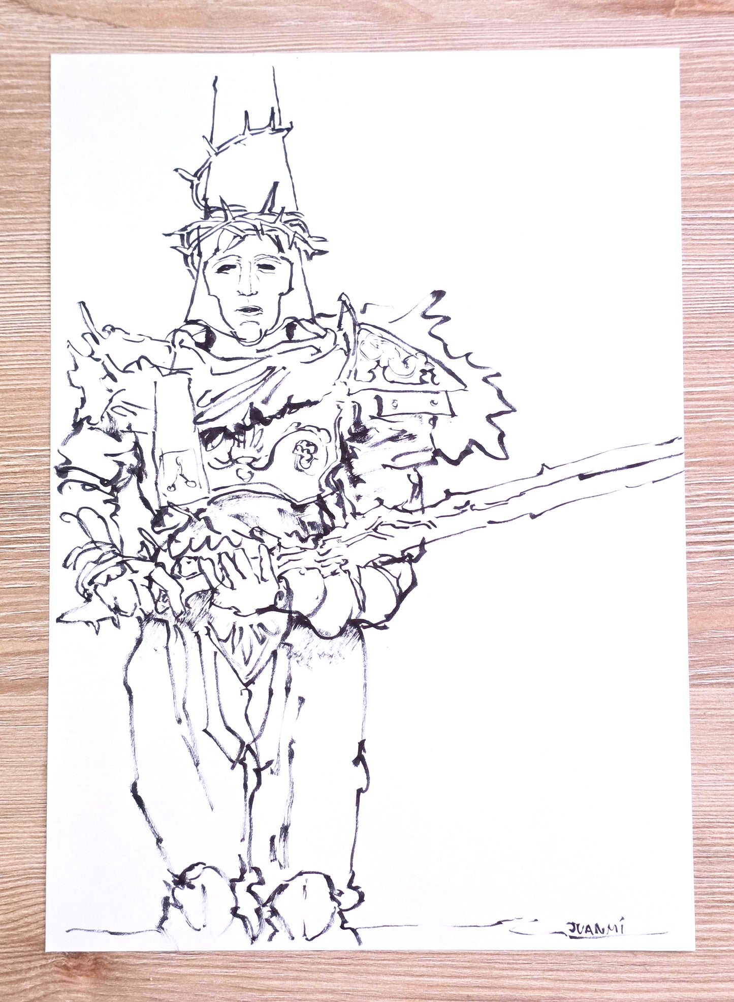 Original Drawing: Penitent One Closer