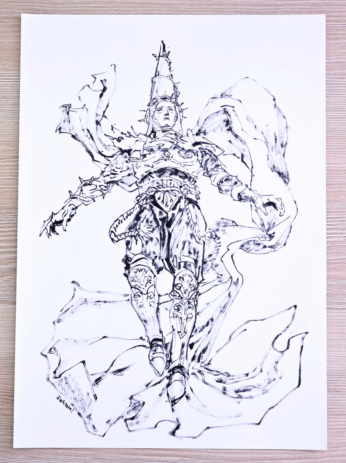 Original Drawing: Redemption Brush Pen Version (Commission)