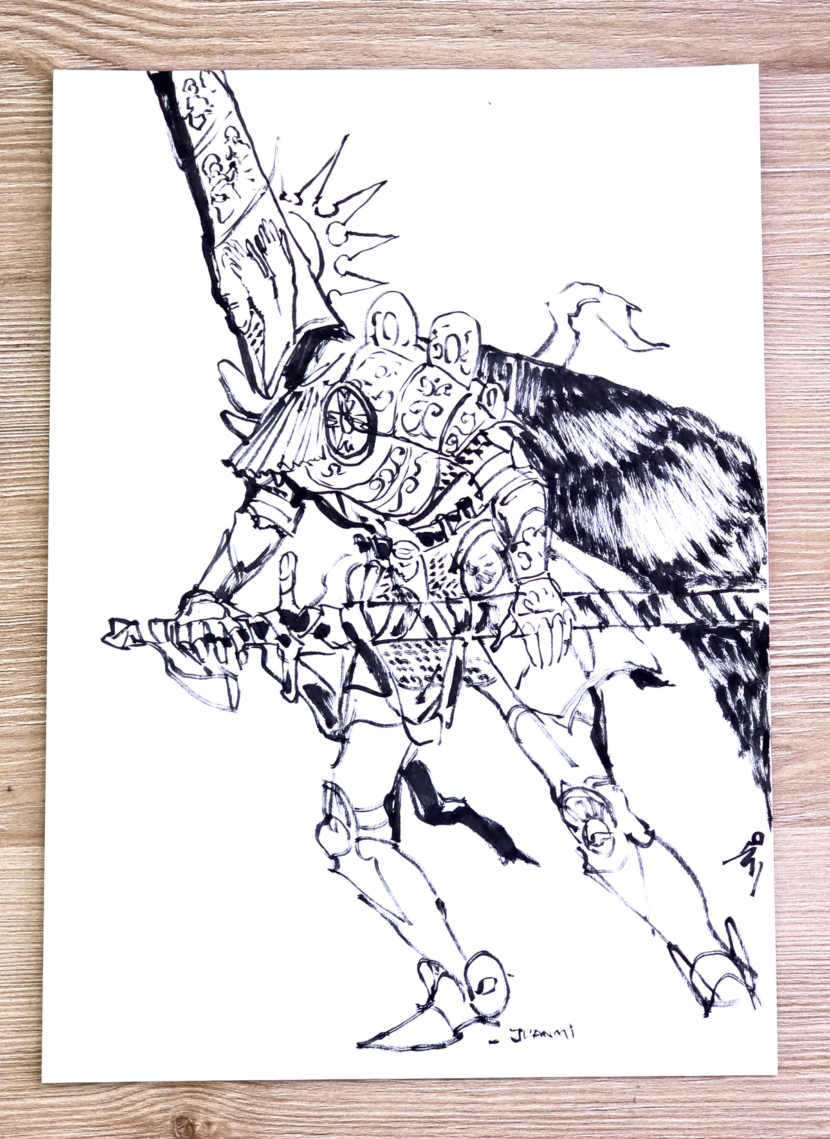 Original Drawing: Unsheath.