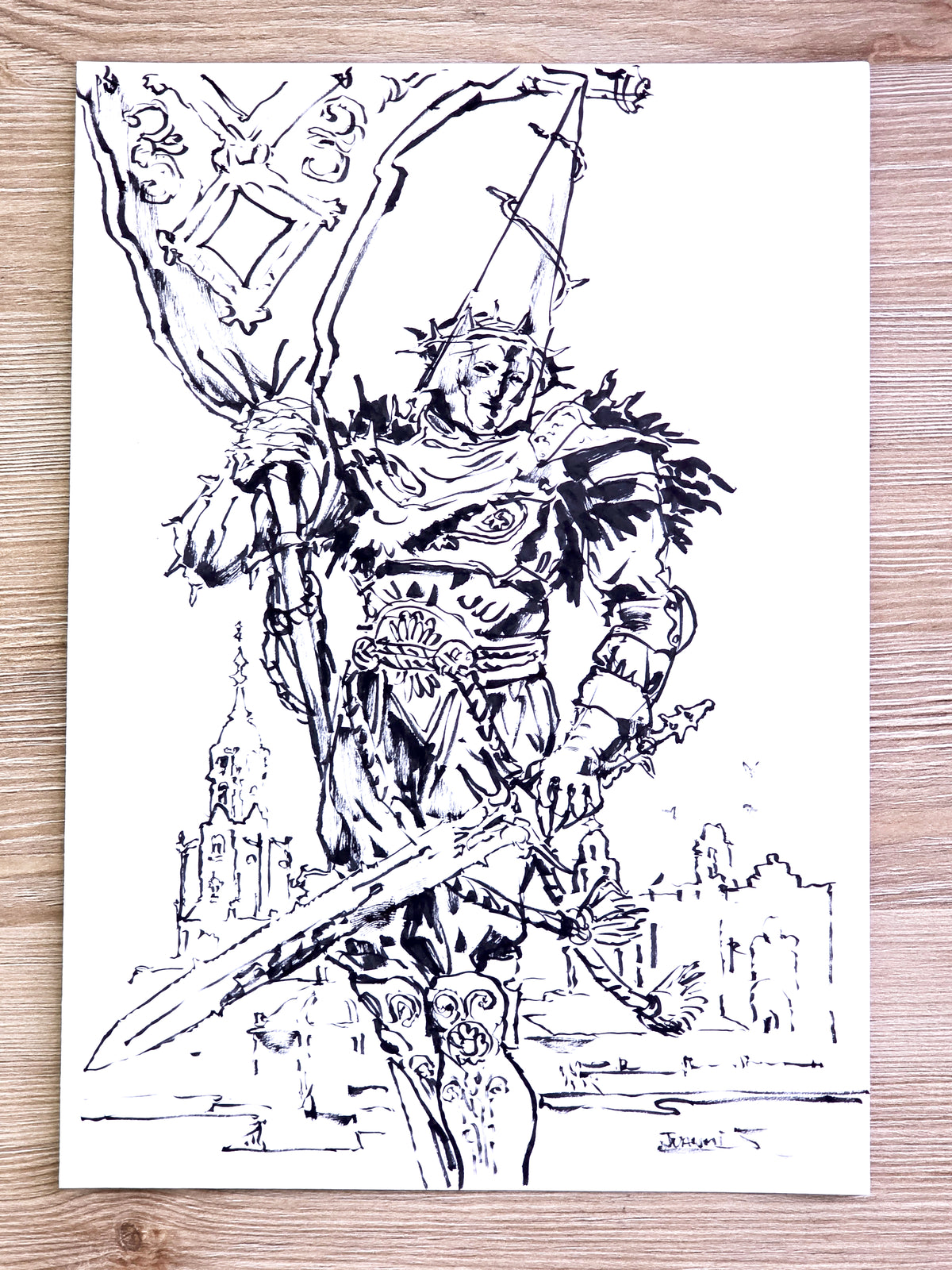 Original Drawing: Banner of Justice.