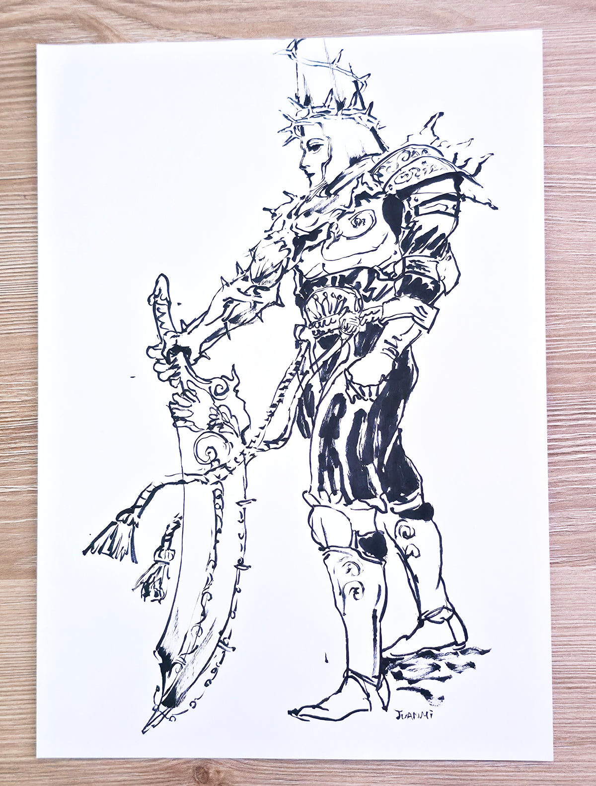 Original Drawing: Sad Penitent