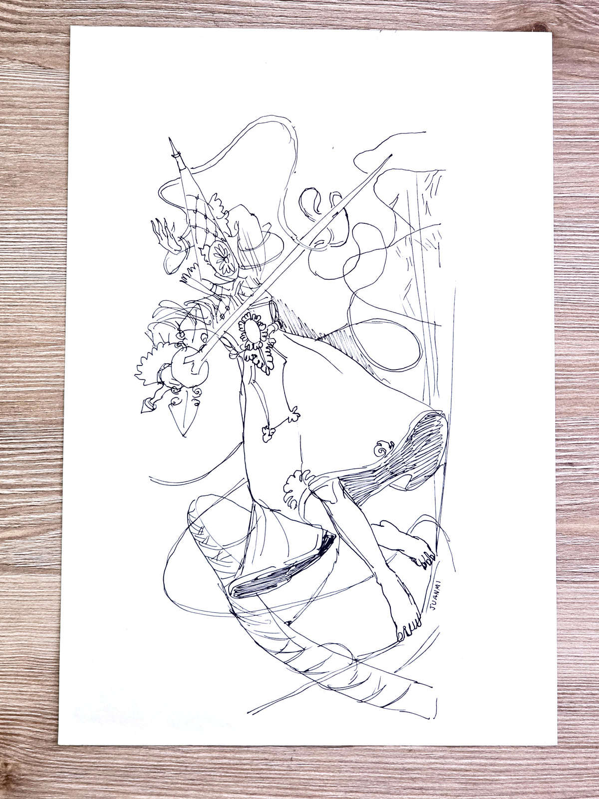 Original Drawing: Dance on the Line