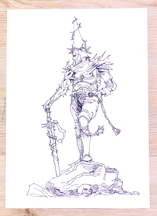 Original Drawing: Contemplation